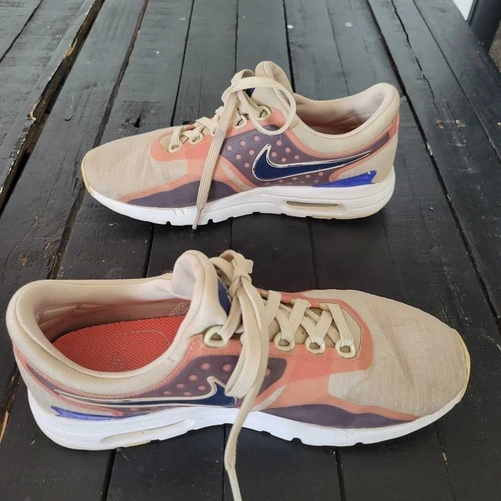 Nike Air Max Zero Si Oatmeal Women's 7 Casual Sneakers Training Shoes Athletic